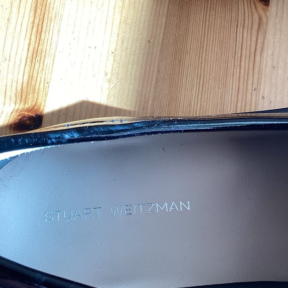 Stuart Weitzman June lug loafers Black Patent leather with Buckle 9 - Picture 9 of 13